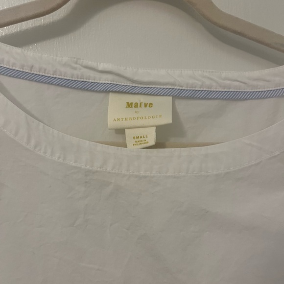 Maeve by Anthropologie Size Small Top White - Picture 4 of 9